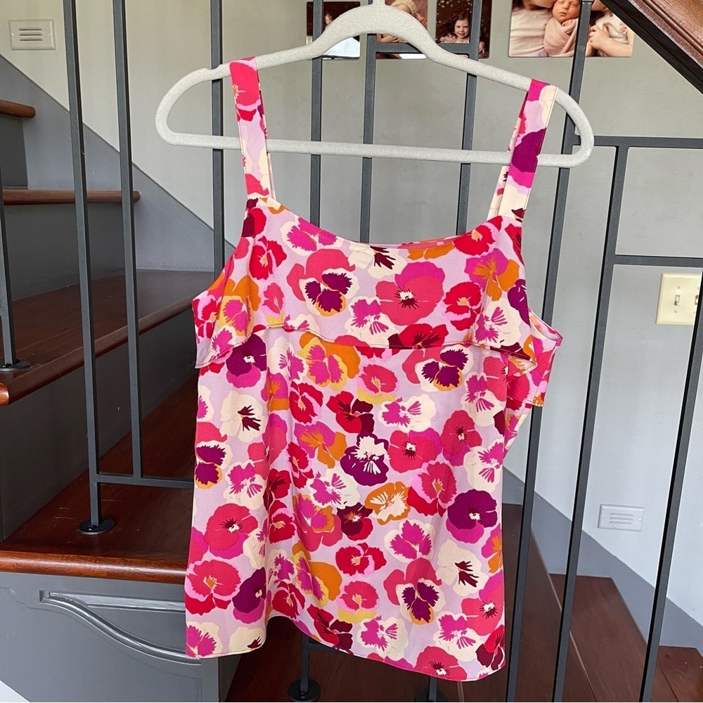CAbi Footloose Cami Pink Floral Tank - Picture 13 of 13